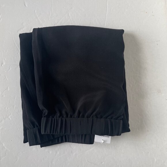 Eileen Fisher Silk Double Crepe Wide Leg Pants 2X Plus Black Pull-On - Picture 8 of 8